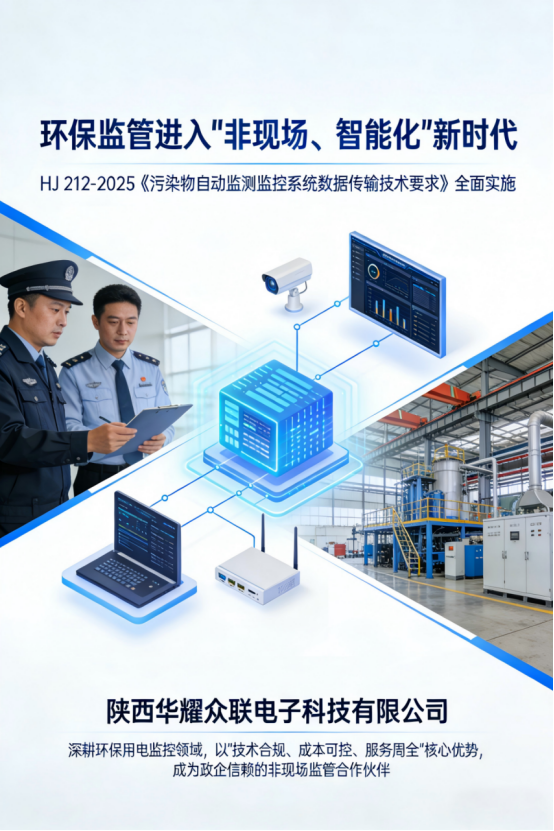 HJ 212-2025落地｜华耀众联环保用电监控，政企合规提效的最优解